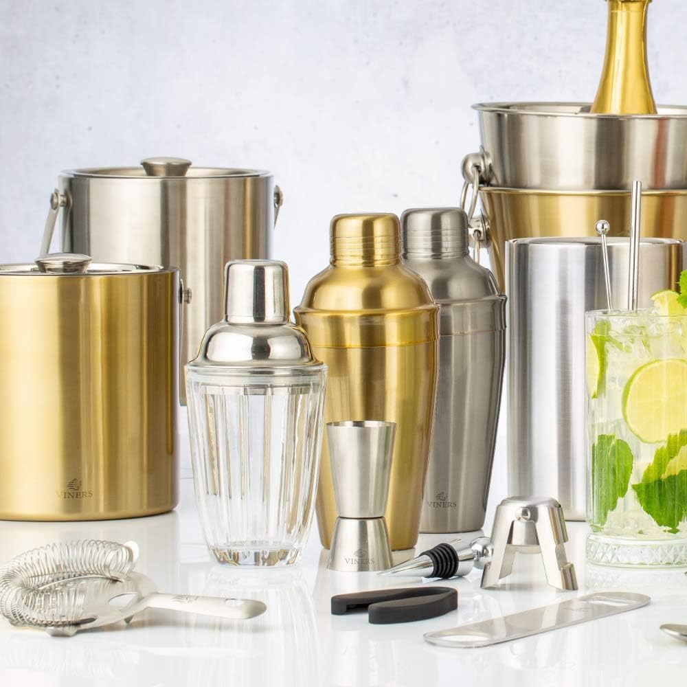 Viners 500ml Gold Cocktail Shaker - Home Deco London