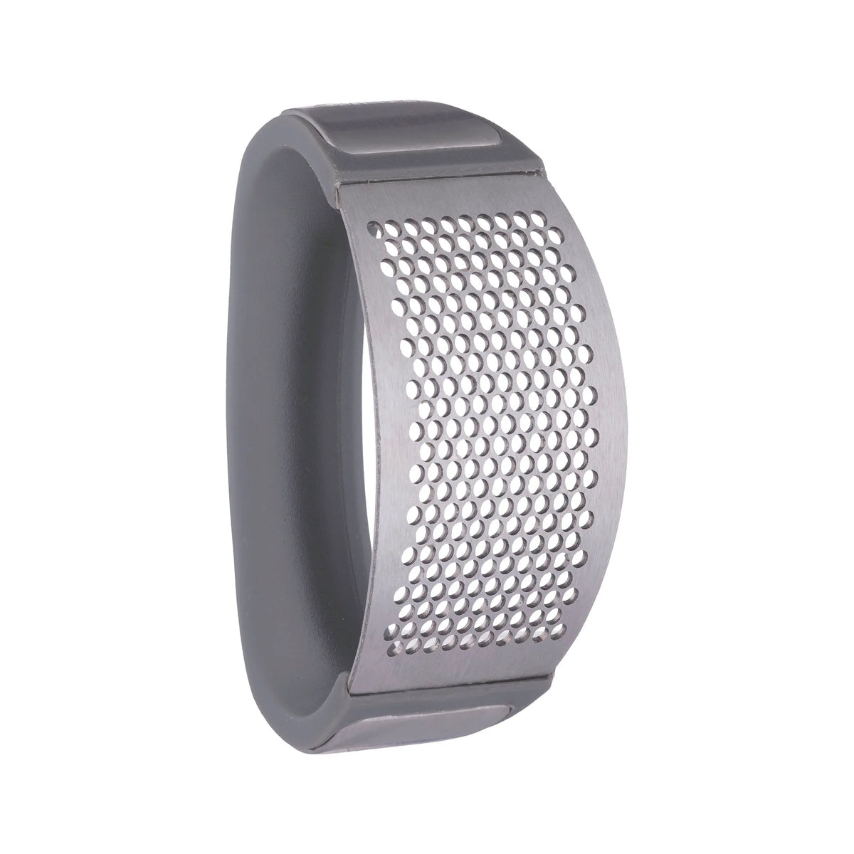 Viners Stainless Steel Garlic Crushing Tool with Ergonomic Soft-Touch Grip - Home Deco London
