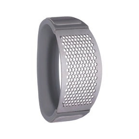 Viners Stainless Steel Garlic Crushing Tool with Ergonomic Soft-Touch Grip - Home Deco London