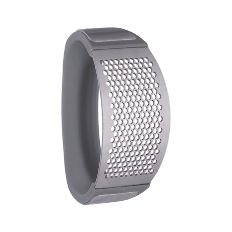 Viners Stainless Steel Garlic Crushing Tool with Ergonomic Soft-Touch Grip - Home Deco London