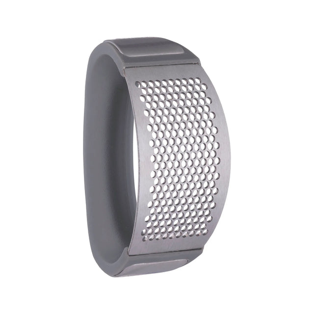 Viners Stainless Steel Garlic Crushing Tool with Ergonomic Soft-Touch Grip - Home Deco London