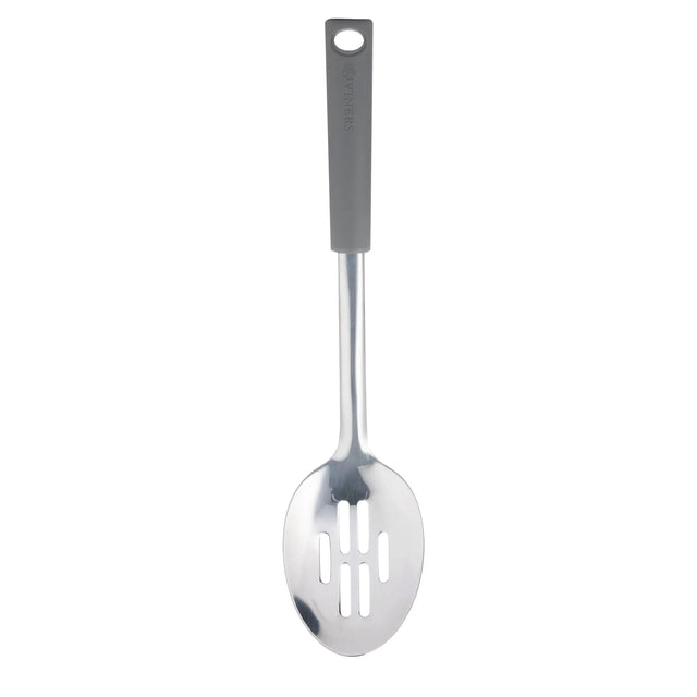 Viners Stainless Steel Slotted Spoon With Soft Grip Handle - Home Deco London
