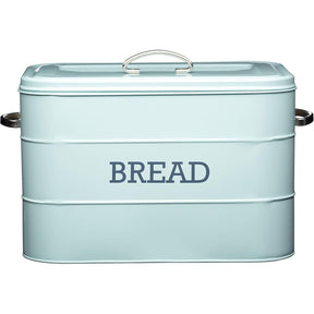 Living Nostalgia Vintage Blue Bread Bin - Home Deco London