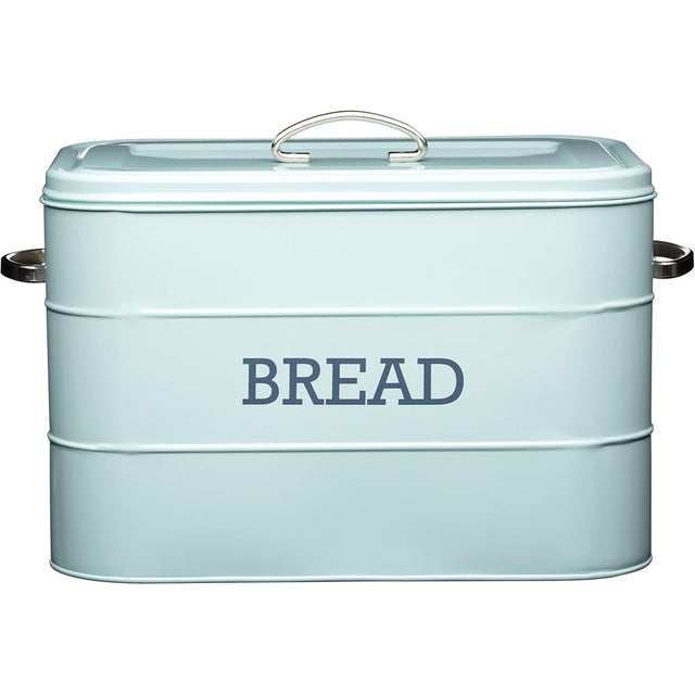 Living Nostalgia Vintage Blue Bread Bin - Home Deco London