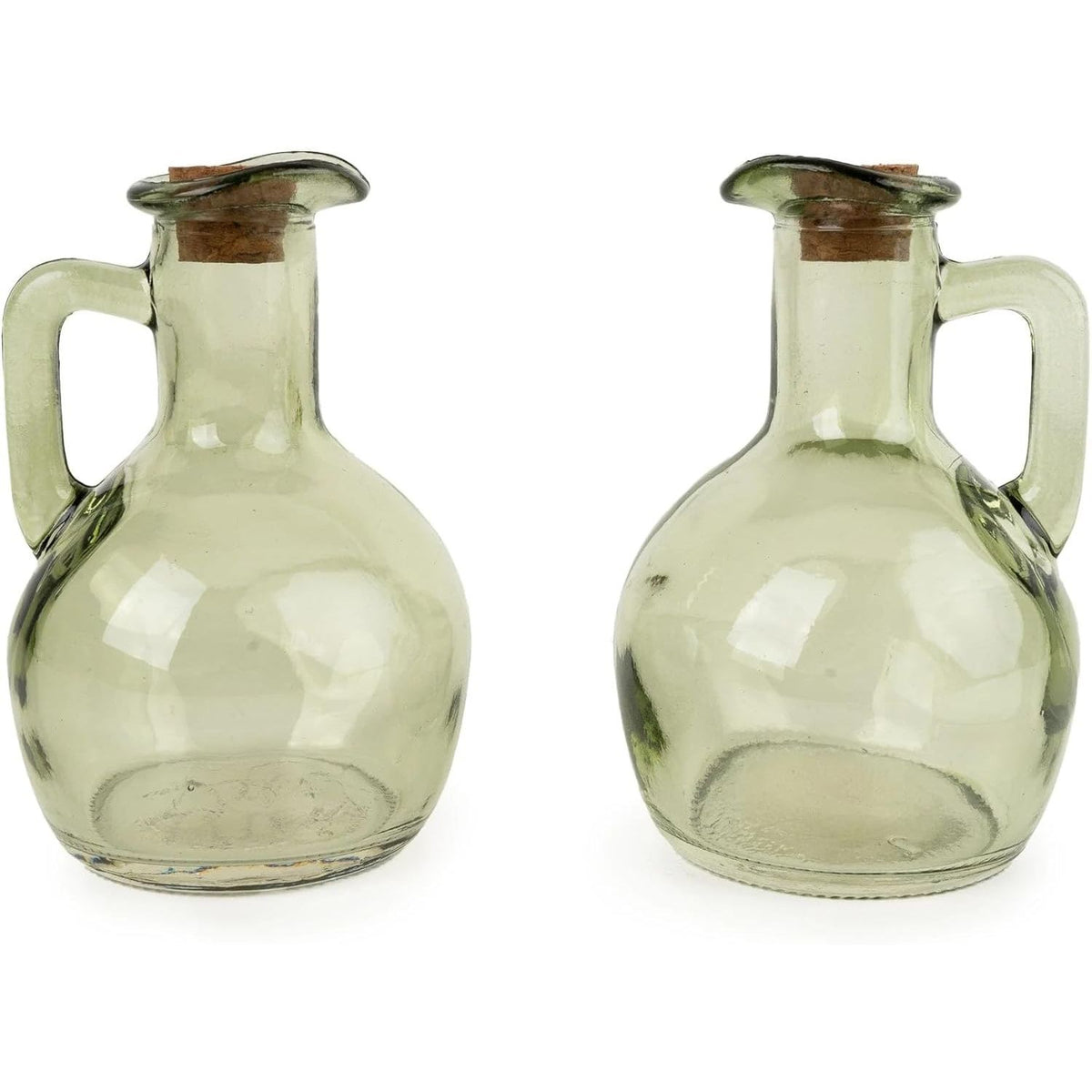 Vintage-Style Oil and Vinegar Dispenser Set - 2 Green - Home Deco London