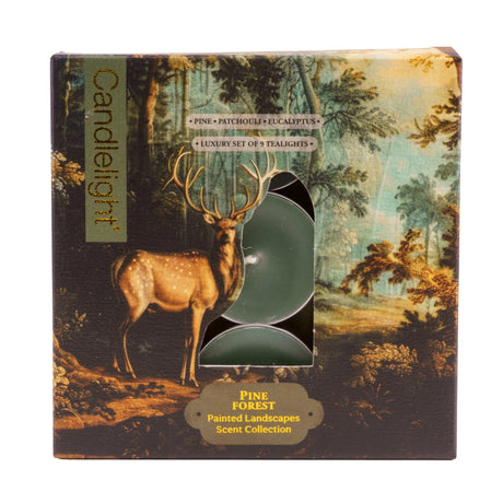 Winter Set of 9 Tealights - Pine Forest