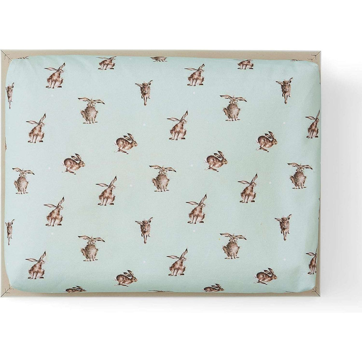 Wrendale Designs Hare Cushioned Lap Tray with cushioned backing and polystyrene bead filling for comfort, perfect hare design lap tray.