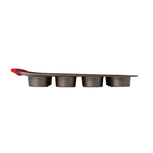 Pyrex asimetriA Metal Muffin & Cupcake Tray with Silicone Handle 12 Cups