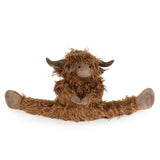 Excluder - Highland Cow image showcasing the charming highland cow draught excluder made with soft curly brown faux fur ideal for adding warmth to interiors.