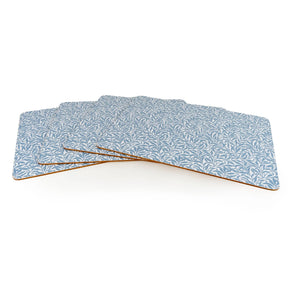 Jeff Banks Leafy Trellis Design Blue Placemats Set of 4 - Home Deco London