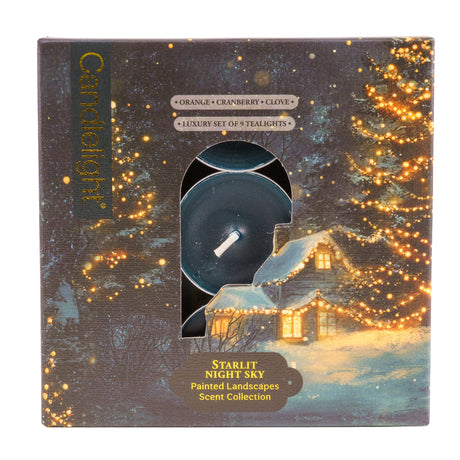 Scented Tealight Set of 9 – Starlit Night Sky
