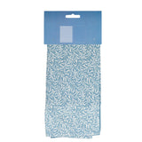 Jeff Banks Printed Tea Towels in Leafy Trellis Blue, ideal for drying dishes and adding a modern touch to your kitchen.