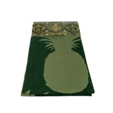 Set of two printed tea towels with a bold pineapple motif, great for adding character to your kitchen decor.