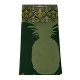 Printed tea towels Pineapple design displayed neatly, highlighting their absorbent quality and design appeal.
