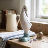 Decorative Resin Ducks in Wellies Medium Light Blue Boots