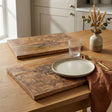 Highland Cow Placemats Set of 2 Solid Rustic Wood - Home Deco London