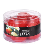 Spaas Floating Candles Red Pack of 10
