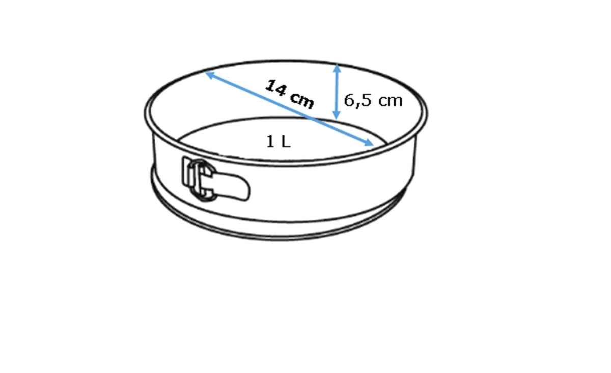 Pyrex asimetriA Round metal springform pan with silicone handle 14cm