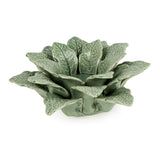 Leaf Tealight Holder Elegant Green Ceramic Design - Home Deco London