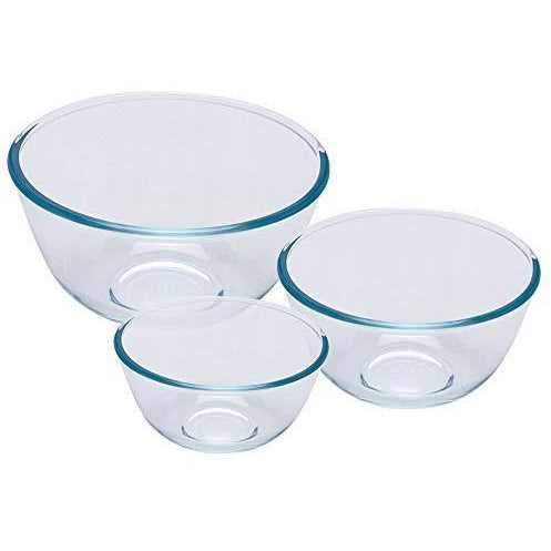 Pyrex Prepware 3 Piece Glass Mixing Bowl Set