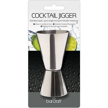 BarCraft Stainless Steel Double Jigger Measure - Perfect for Cocktails at Home - Home Deco London