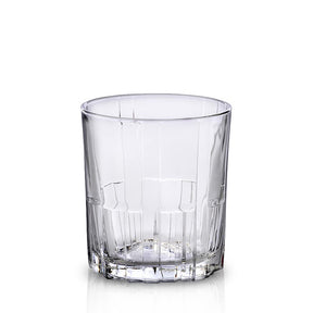 Duralex Jazz Whisky Glasses Set of 6 - 210ml Clear Glass for Stylish Drinking - Home Deco London