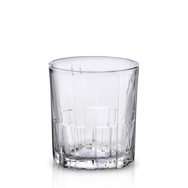 Duralex Jazz Whisky Glasses Set of 6 - 210ml Clear Glass for Stylish Drinking - Home Deco London