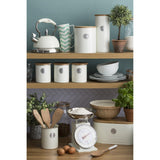 Elegant Typhoon Living Cream Bread Bin with Sustainable Bamboo Lid – Stylish Kitchen Storage - Home Deco London