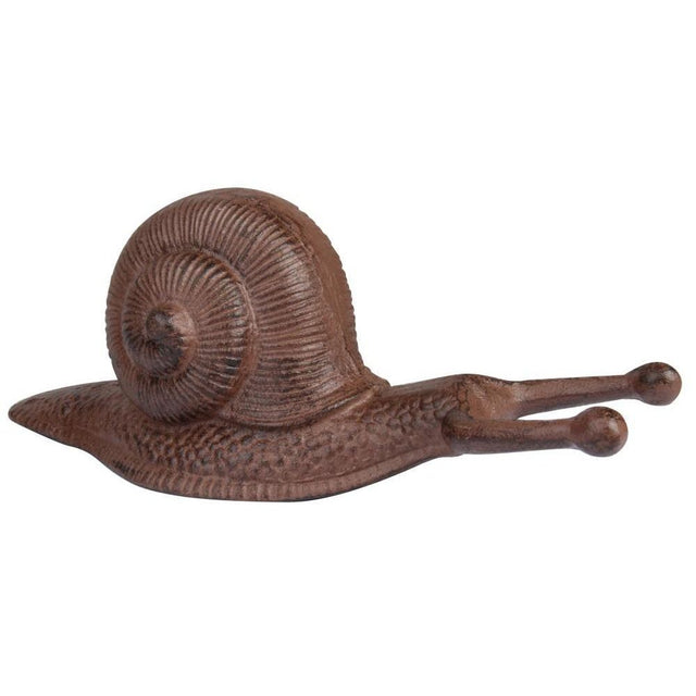 Esschert Design Cast Iron Boot Jack – Large Snail Design for Easy Shoe Removal, 31.9 x 12.5 x 12.5cm - Home Deco London