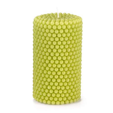 Green Tea Scented Candle - Handcrafted Pearl Design, 140 Hours Burn Time, Gift Boxed 9x15cm - Home Deco London