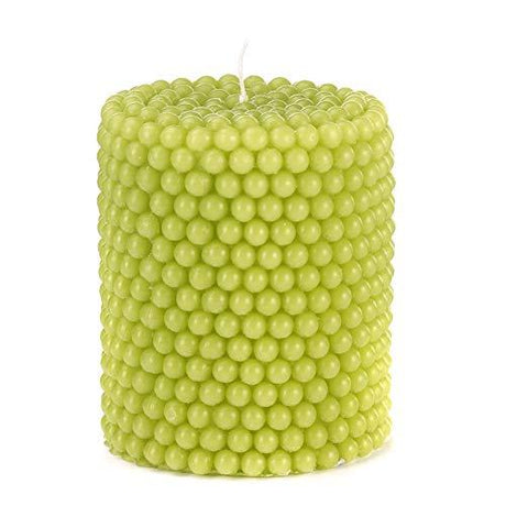 Green Tea Scented Candle - Handcrafted Pearl Design, 90 Hours Burn Time, Gift Boxed - Home Deco London