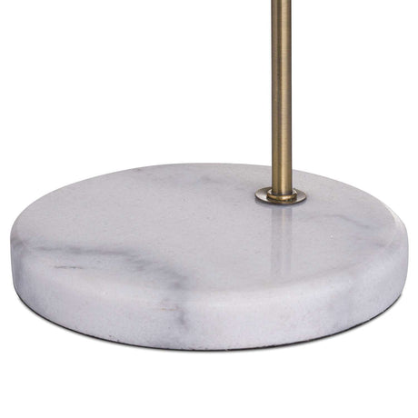 Hill 1975 Marble & Brass Industrial Adjustable Desk Lamp - Contemporary Style 46cm High - Home Deco London
