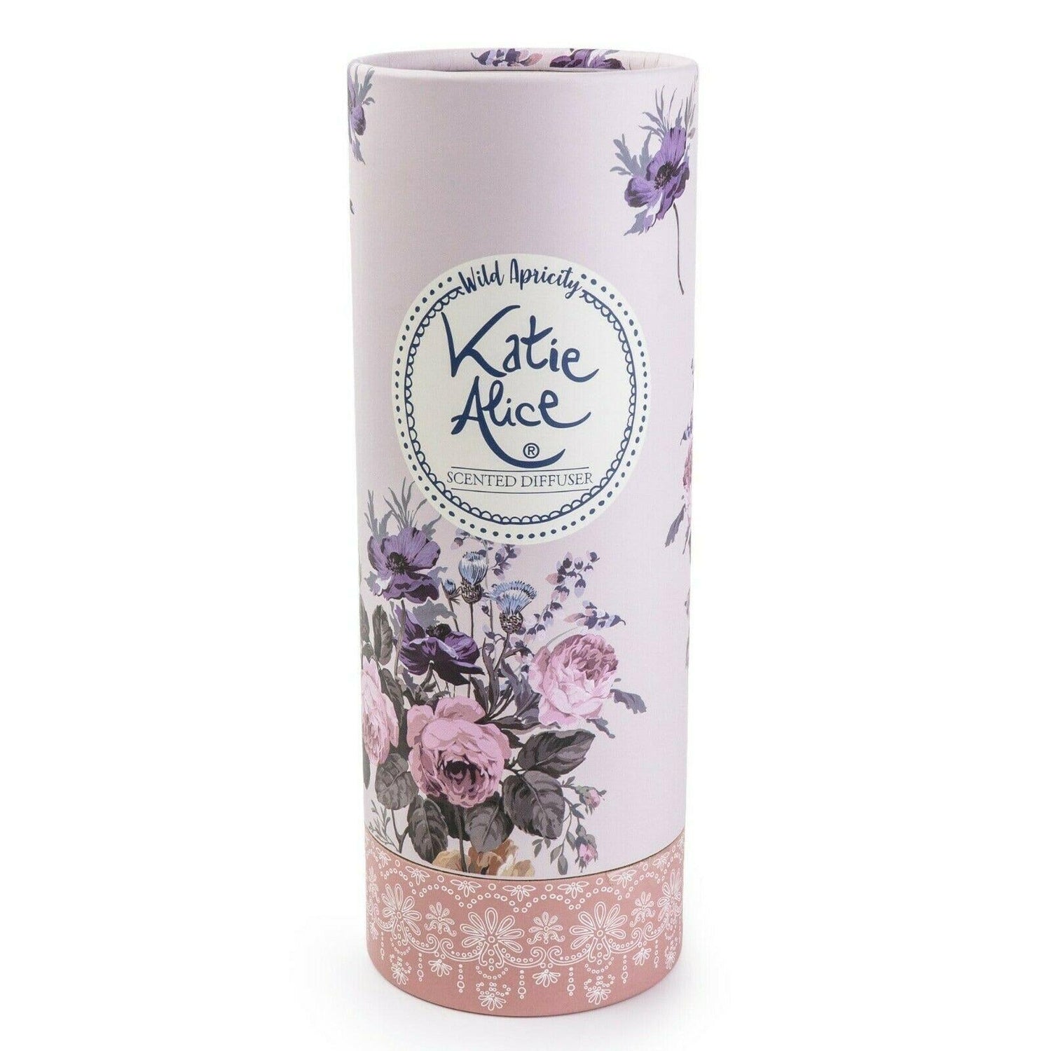 Katie Alice Ceramic Reed Diffuser - Angel Flower Scent, 150ml, Wild Apricity Design - Home Deco London