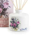 Katie Alice Ceramic Reed Diffuser - Angel Flower Scent, 150ml, Wild Apricity Design - Home Deco London