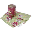Katie Alice Highland Fling Shabby Chic Tea Towel & Tin Set - 100% Cotton, Gift Boxed, Machine Washable - Home Deco London