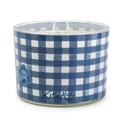 Katie Alice Vintage Indigo Scented Candle Pot - Thai Flower, 2 Wick, 380g - Home Deco London