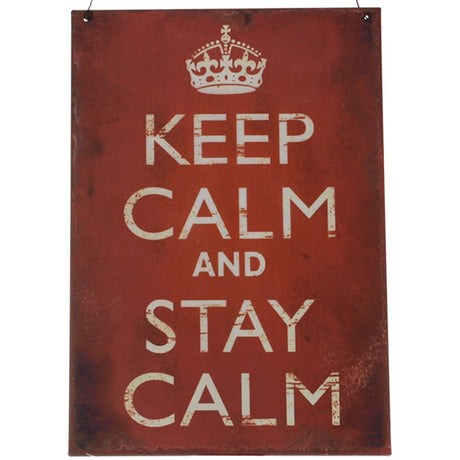 Keep Calm Decor Sign - Stylish Wall Art for Home or Office Inspiration by Chic Antique - Home Deco London