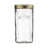 Kilner 1 Litre Wide Mouth Preserve Jar 1 Litre- Secure Vacuum Seal, Easy Fill, Glass Storage - Home Deco London