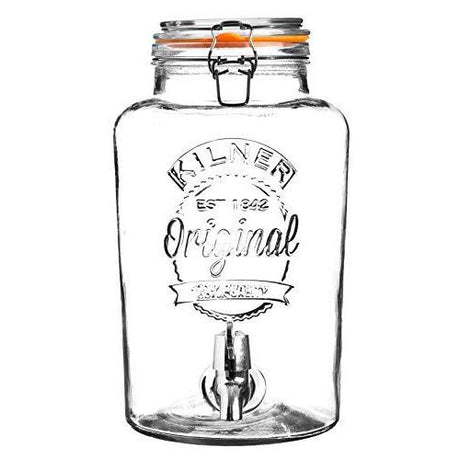 Kilner Clip Top Drinks Dispenser 5 Litre With Airtight Seal - Ideal For Parties And Buffets - Home Deco London
