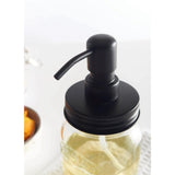 Kilner Liquid Soap & Lotion Dispenser 500ml Glass Jar with Stainless Steel Pump - Home Deco London