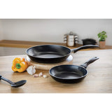 KitchenCraft Non Stick Frying Pans Set - 20cm & 28cm Induction Aluminium Pans in Gift Box - Home Deco London