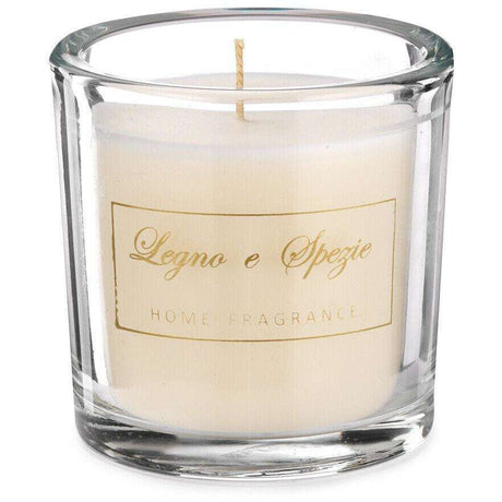 LAC Italy Luxury Soy Wax Candle - 50Hr Burn Time, Exotic Spicewood Scent in Elegant Glass - Home Deco London