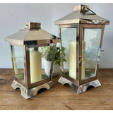Large Hanging Lantern - Handcrafted Stainless Steel Neil Lantern by Home Deco London - Home Deco London