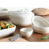 Mason Cash 1.9LT Original Cane Batter Bowl - Durable Earthenware, Chip-Resistant, Tan Glaze - Home Deco London