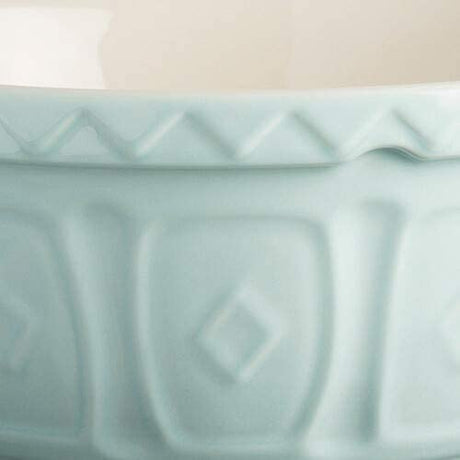 Mason Cash 24cm Powder Blue Earthenware Mixing Bowl - Modern Design, Durable & Grip-Friendly - Home Deco London