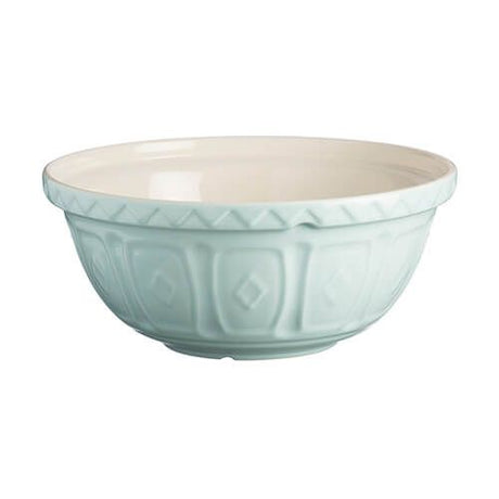 Mason Cash 24cm Powder Blue Earthenware Mixing Bowl - Modern Design, Durable & Grip-Friendly - Home Deco London