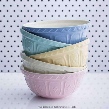 Mason Cash 29cm Powder Blue Mixing Bowl - Chip Resistant Earthenware & Dishwasher Safe - Home Deco London