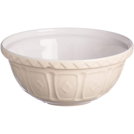Mason Cash 4 Litre Cream Earthenware Mixing Bowl - Chip Resistant, Dishwasher & Microwave Safe - Home Deco London