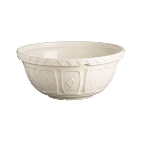Mason Cash 4 Litre Cream Earthenware Mixing Bowl - Chip Resistant, Dishwasher & Microwave Safe - Home Deco London