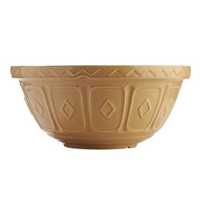 Mason Cash Cane 33cm Stoneware Mixing Bowl - Ideal for Baking, Microwave & Dishwasher Safe - Home Deco London